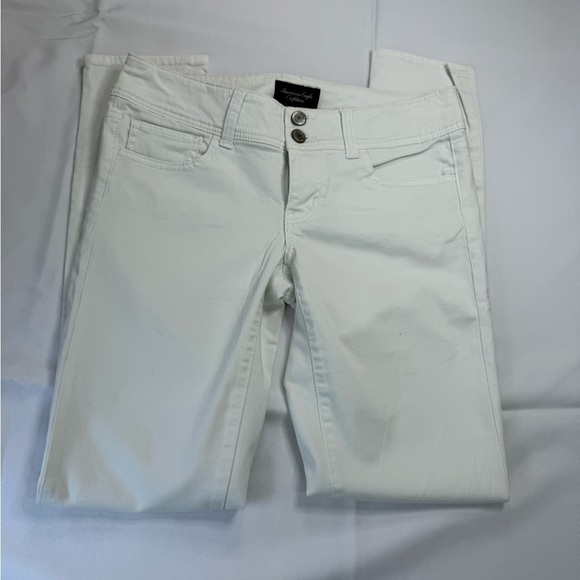 American Eagle Outfitters White Straight Leg‎ Denim - Picture 7 of 9